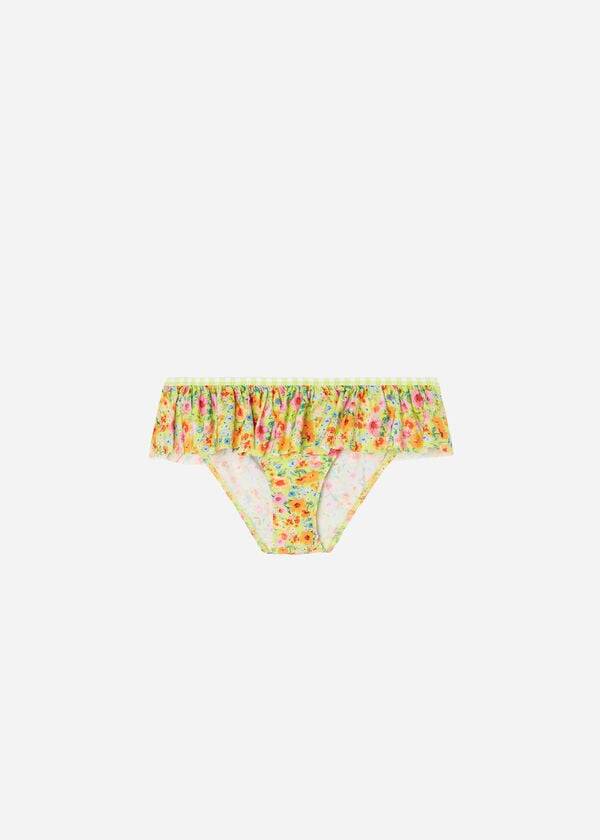yellow kids calzedonia bottom siviglia swimsuits