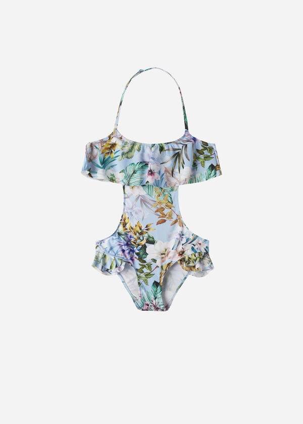 calzedonia one piece atene kids swimsuits blue