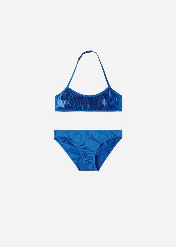 blue calzedonia two-piece cannes kids swimsuits