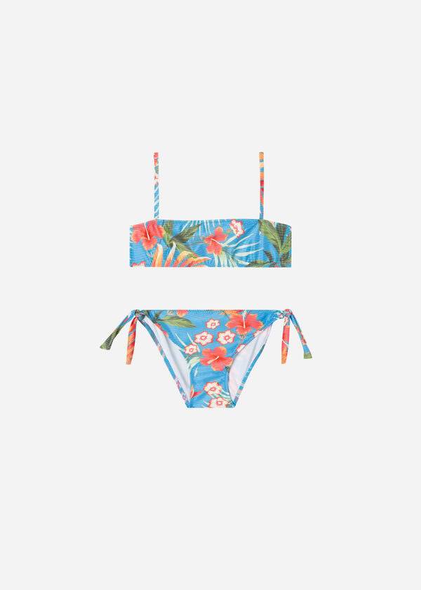 kids calzedonia two-piece maui swimsuits green