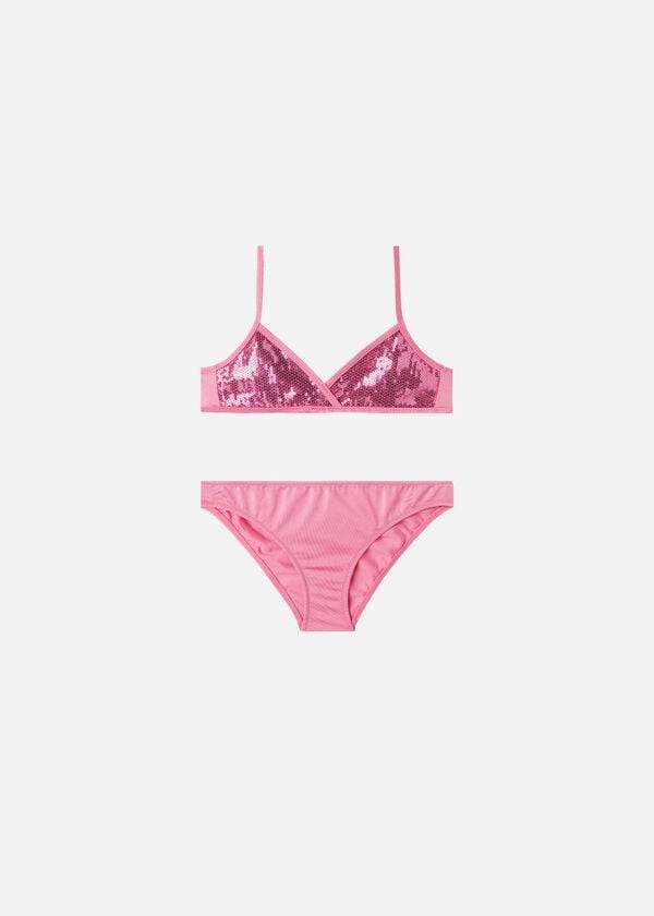 pink calzedonia two-piece tank-style cannes kids swimsuits
