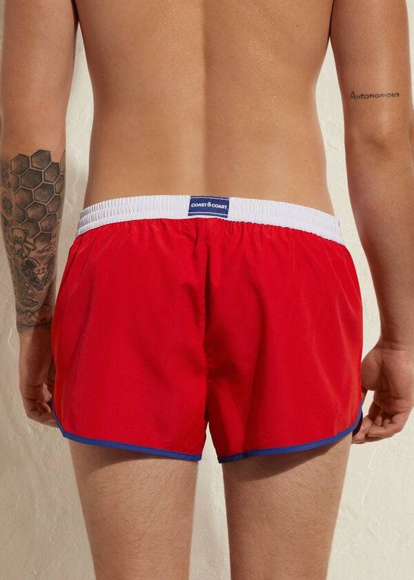 calzedonia venice beach eco mens swim trunks red