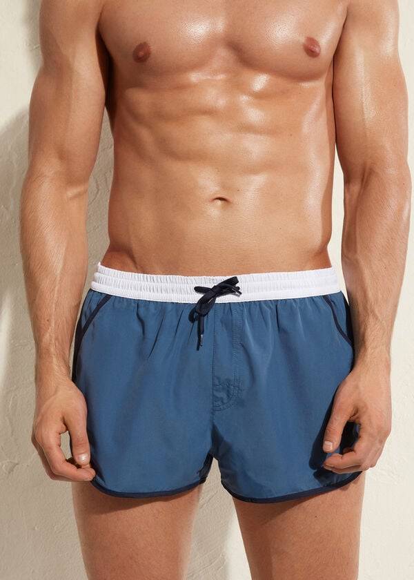 blue mens calzedonia venice beach eco swim trunks