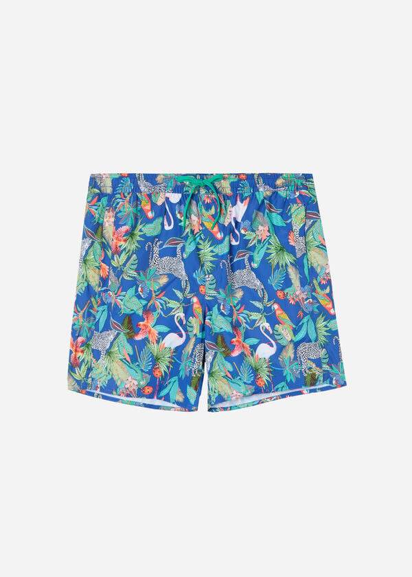 mens calzedonia formentera swim trunks green blue