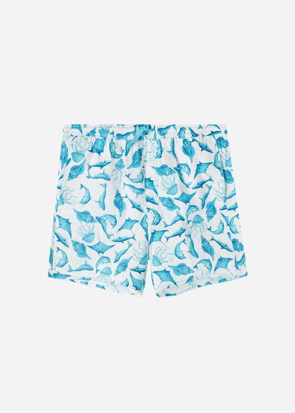 turquoise white calzedonia formentera mens swim trunks