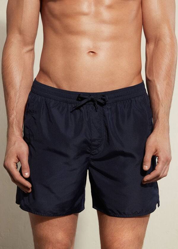 mens calzedonia formentera swim trunks navy