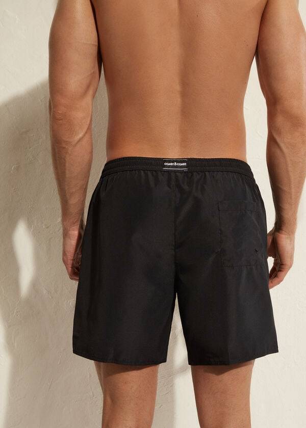 calzedonia formentera eco mens swim trunks black