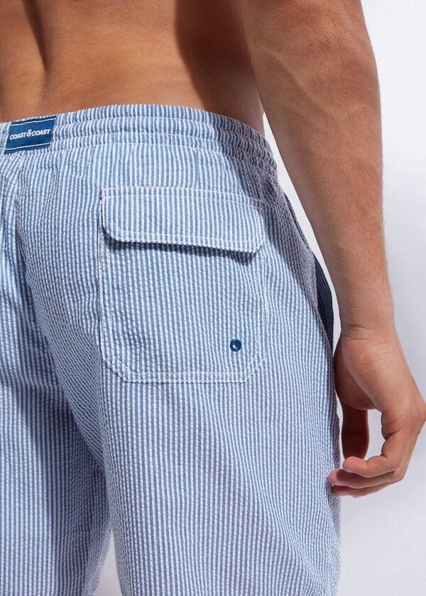 calzedonia formentera mens swim trunks blue white