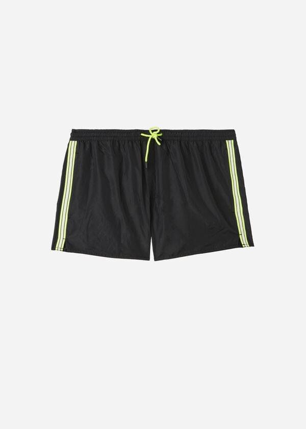 black mens calzedonia ibiza eco swim trunks