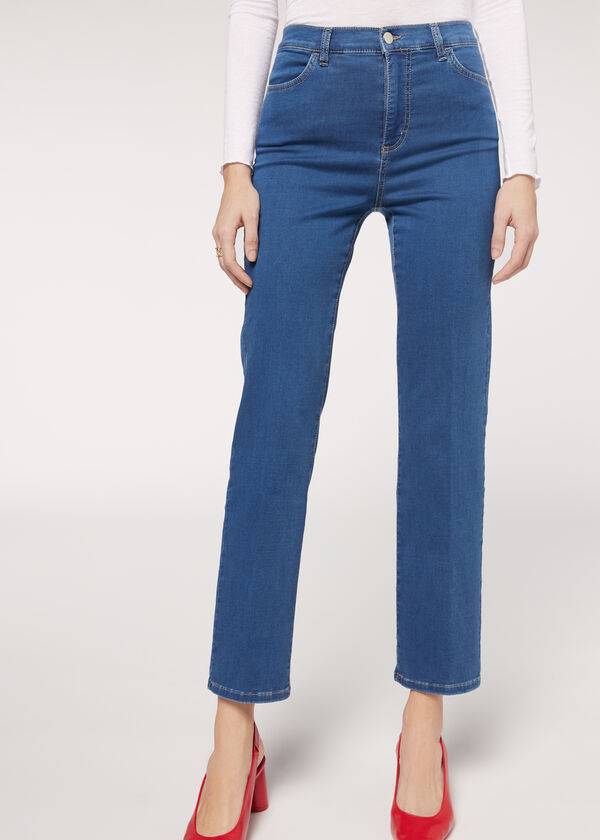 blue calzedonia eco comfort womens jeans