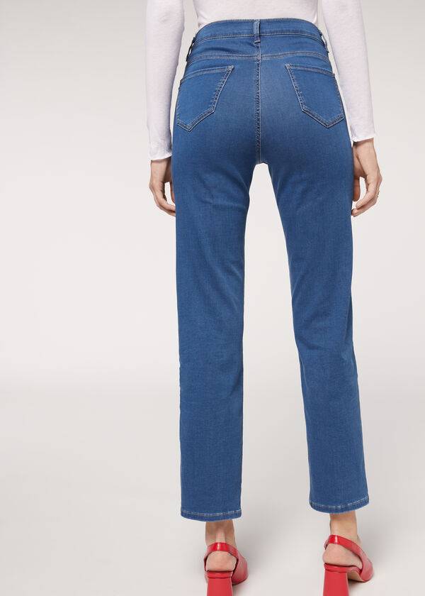 blue calzedonia eco comfort womens jeans