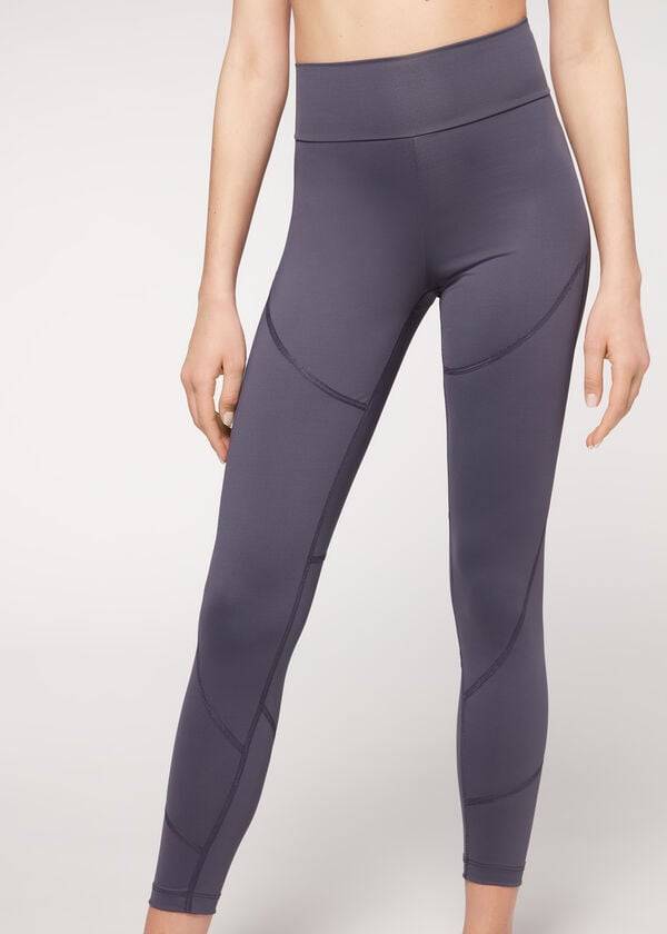 calzedonia performance athletic womens leggings navy