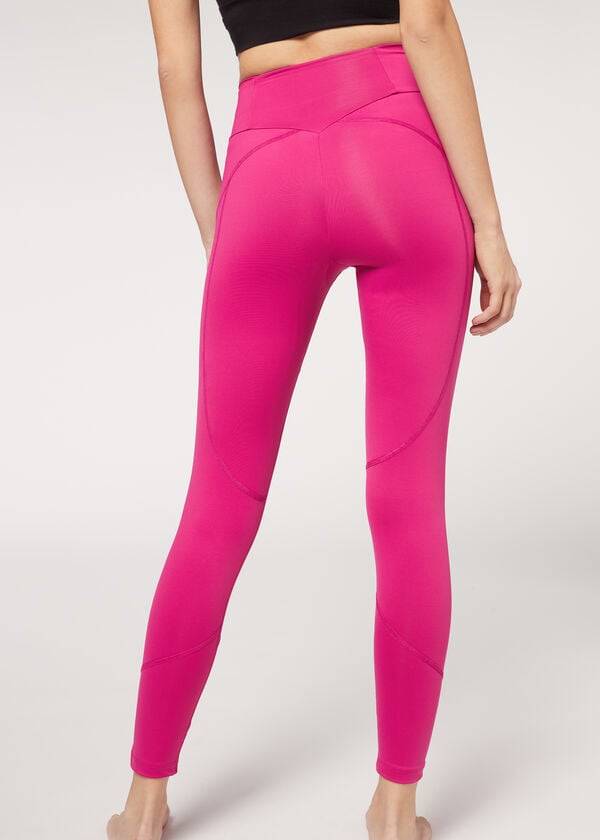 pink calzedonia performance athletic womens leggings