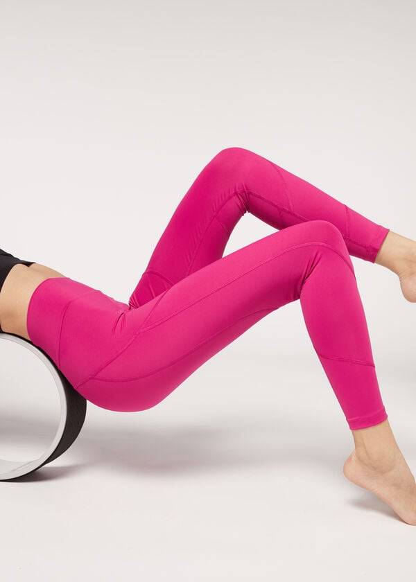 pink calzedonia performance athletic womens leggings