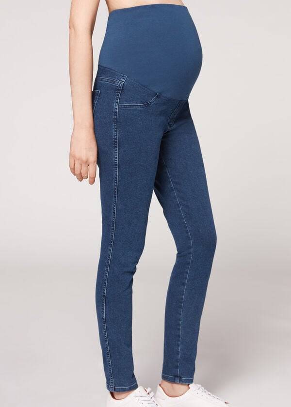 calzedonia maternity jean sport womens leggings blue