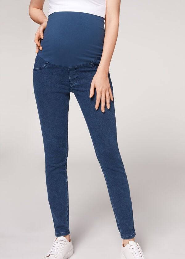 calzedonia maternity jean sport womens leggings blue