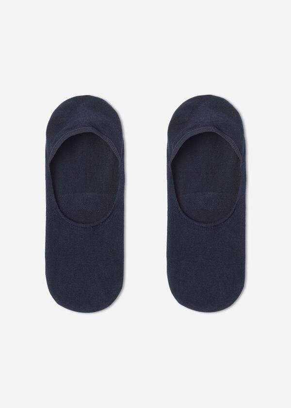 blue womens calzedonia cotton invisible socks