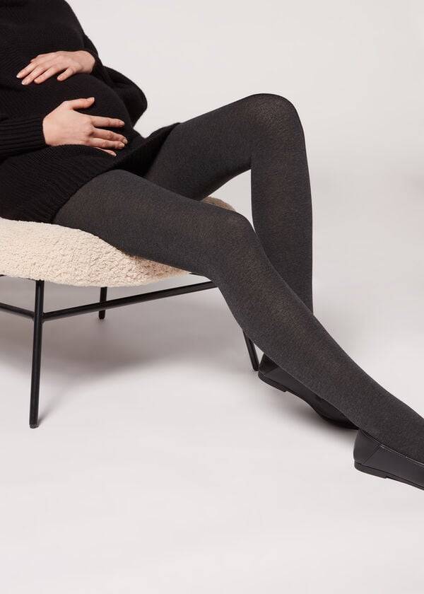 grey womens calzedonia maternity with cashmere opaque tight