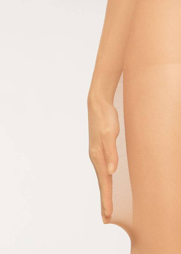 calzedonia 40 denier action strong sheer womens tight beige