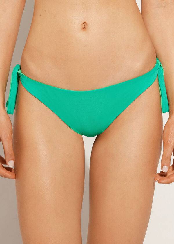 green womens calzedonia bow brazilian indonesia eco bikini bottoms