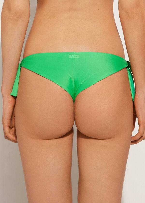 green womens calzedonia bow brazilian indonesia eco bikini bottoms