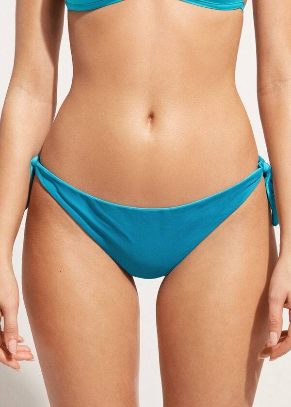 turquoise womens calzedonia bow brazilian indonesia eco bikini bottoms