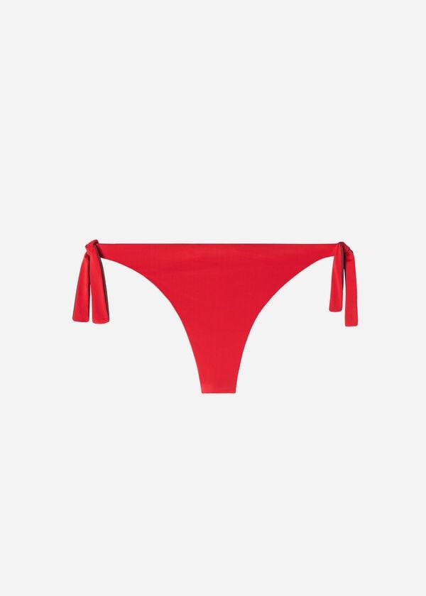red calzedonia bow brazilian indonesia eco womens bikini bottoms
