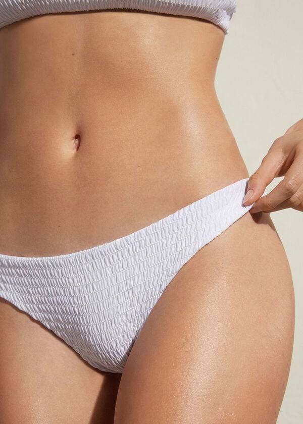 calzedonia brazilian lanzarote womens bikini bottoms white