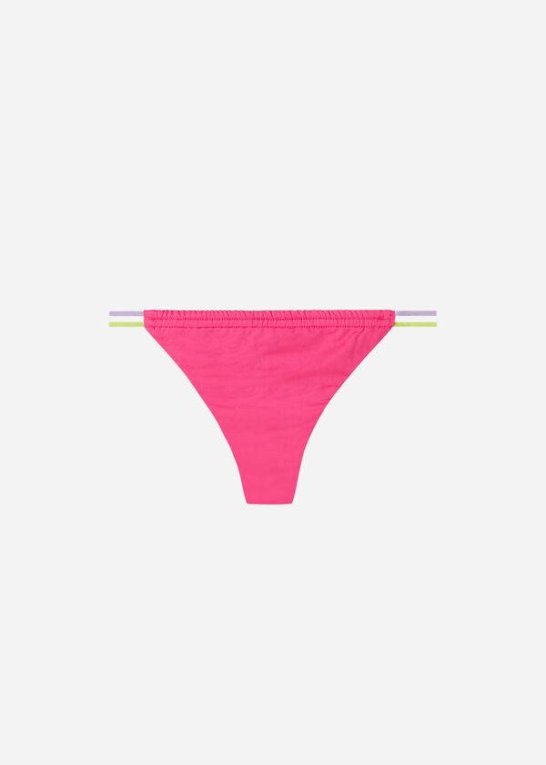 calzedonia brazilian string tokyo eco womens bikini bottoms pink