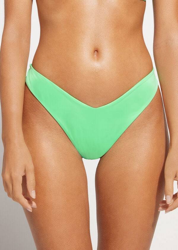 mint womens calzedonia high cut brazilian indonesia eco bikini bottoms