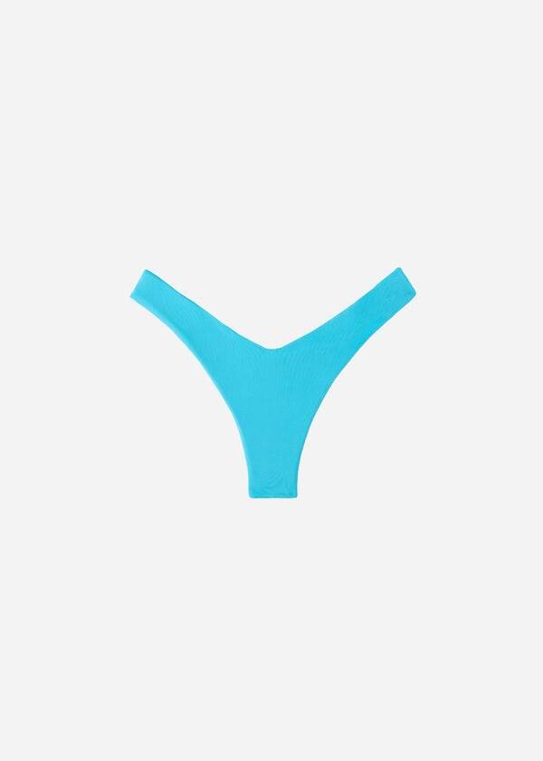 turquoise womens calzedonia high cut brazilian indonesia eco bikini bottoms