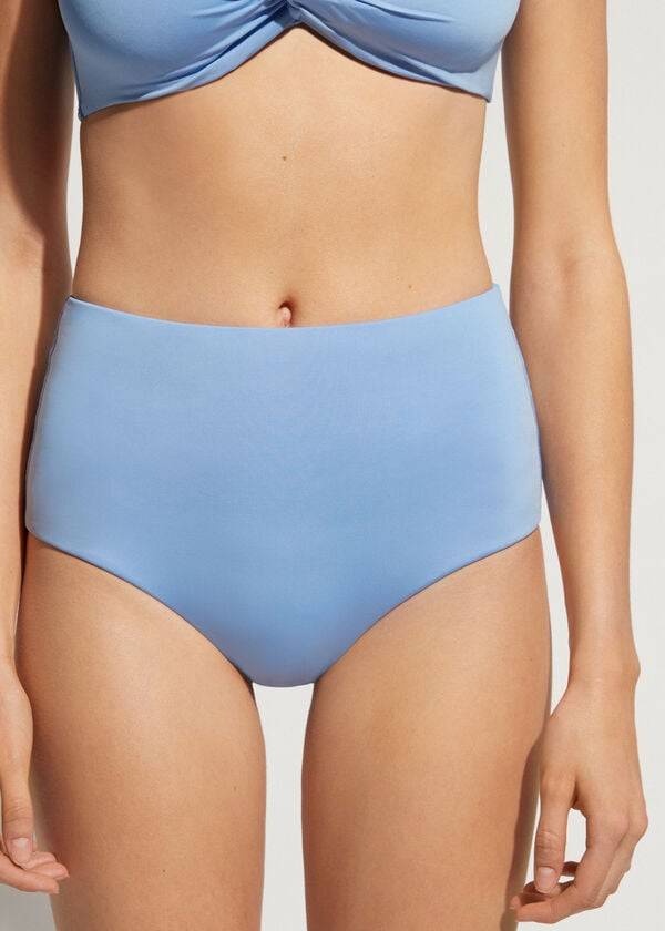 blue calzedonia high shaper waist indonesia eco womens bikini bottoms
