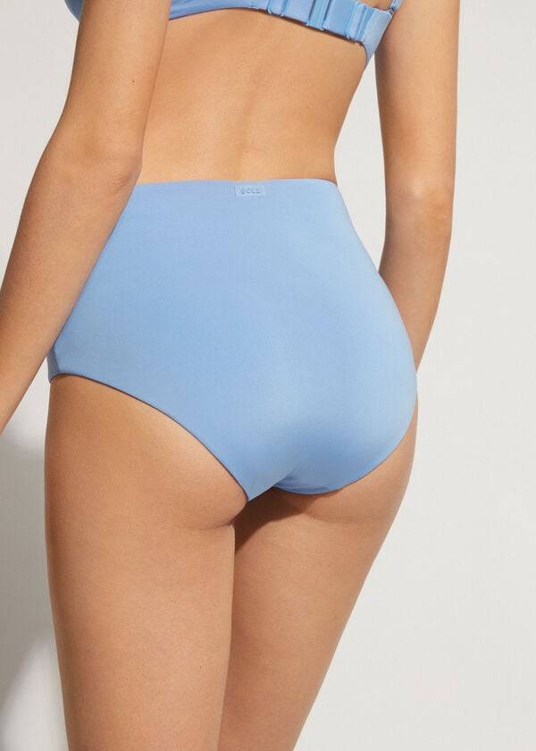 blue calzedonia high shaper waist indonesia eco womens bikini bottoms