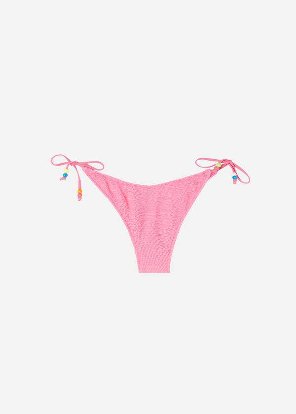 pink calzedonia high v-cut brazilian san diego womens bikini bottoms