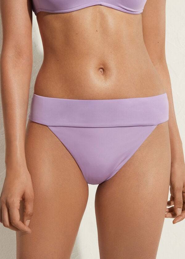 calzedonia high waist brazilian indonesia eco womens bikini bottoms purple