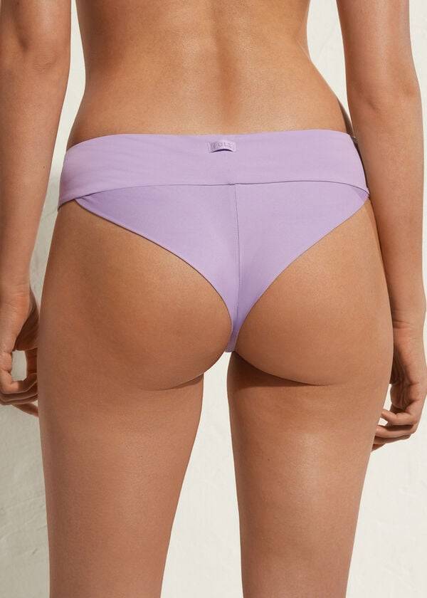 calzedonia high waist brazilian indonesia eco womens bikini bottoms purple