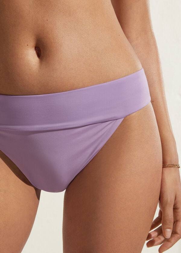 calzedonia high waist brazilian indonesia eco womens bikini bottoms purple