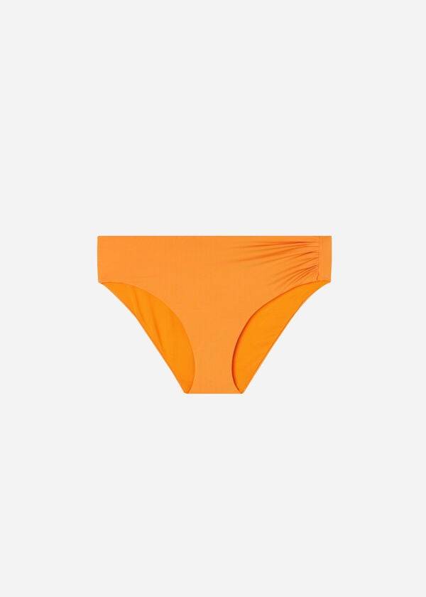 womens calzedonia high waist indonesia eco bikini bottoms orange