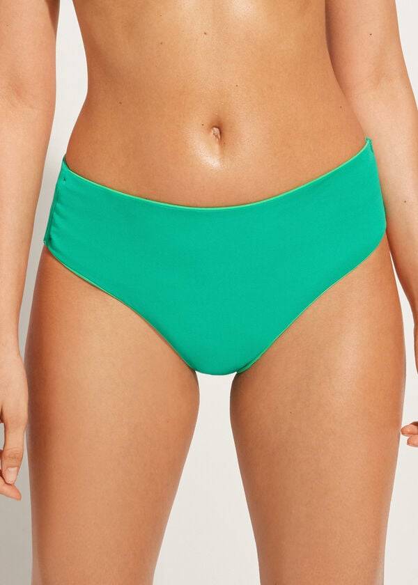 calzedonia high waist indonesia eco womens bikini bottoms green