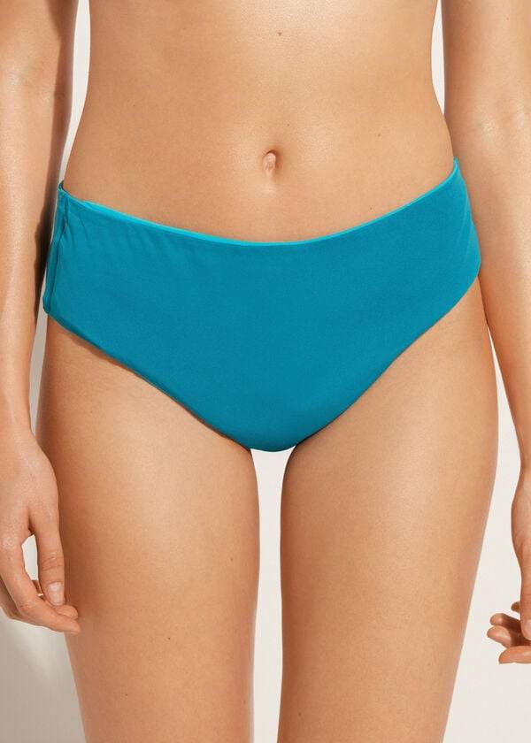 turquoise green womens calzedonia high waist indonesia eco bikini bottoms