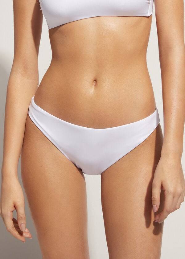 calzedonia indonesia eco low rise womens bikini bottoms white