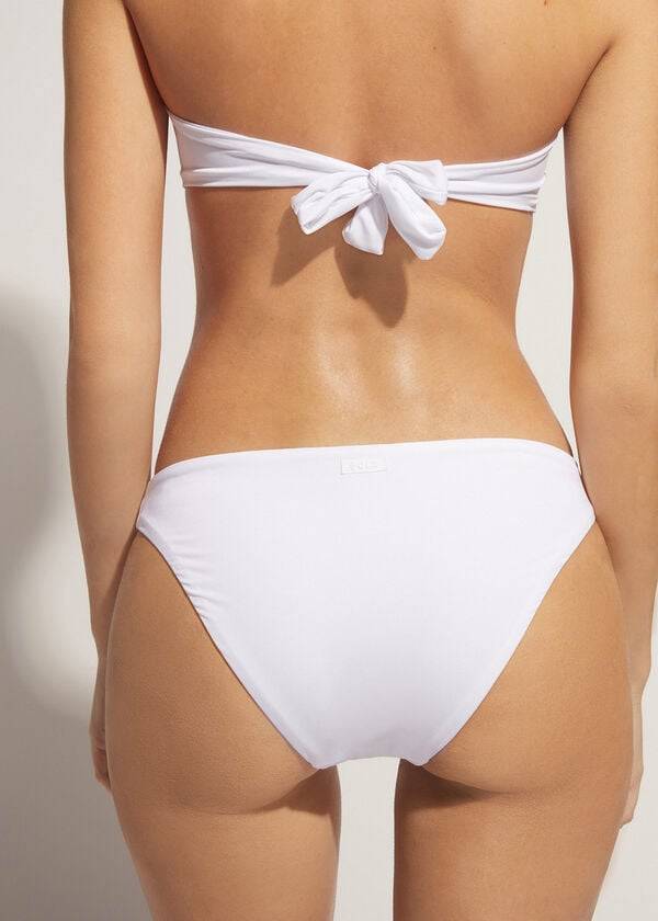 calzedonia indonesia eco low rise womens bikini bottoms white