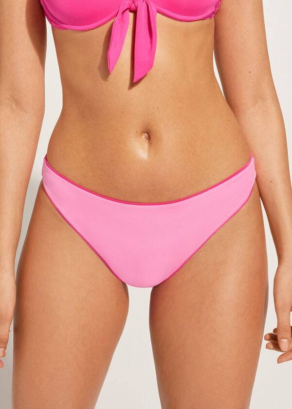 pink calzedonia indonesia eco low rise womens bikini bottoms