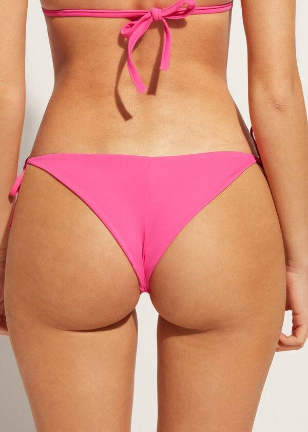 pink calzedonia rhinestone brazilian string shanghai womens bikini bottoms