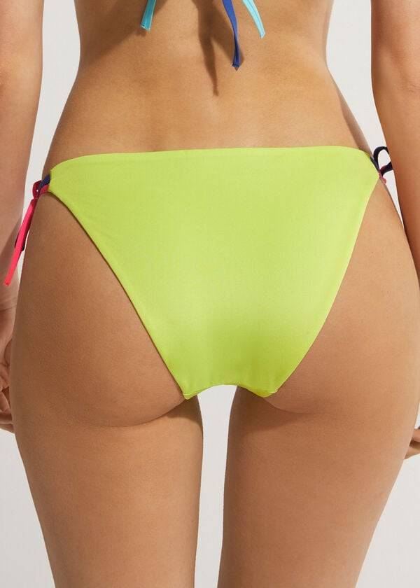 womens calzedonia string tokyo bikini bottoms green