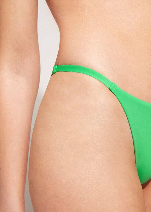 calzedonia thong indonesia eco womens bikini bottoms green