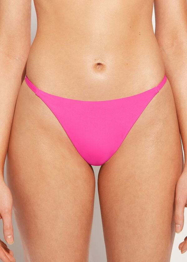 womens calzedonia thong indonesia eco bikini bottoms pink