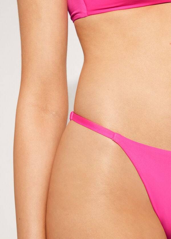 womens calzedonia thong indonesia eco bikini bottoms pink