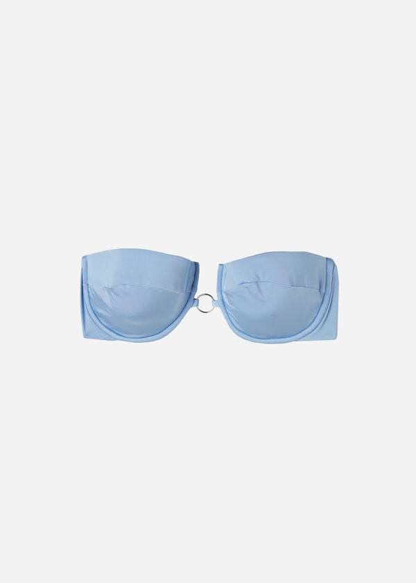 calzedonia bandeau swimsuittop abu dhabi womens bikini tops blue