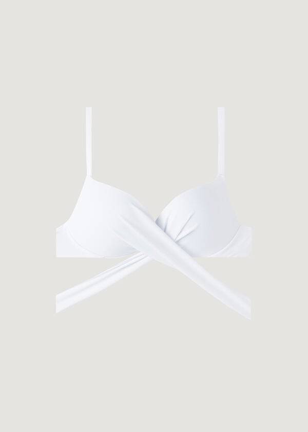 calzedonia graduated padded push up indonesia womens bikini tops white
